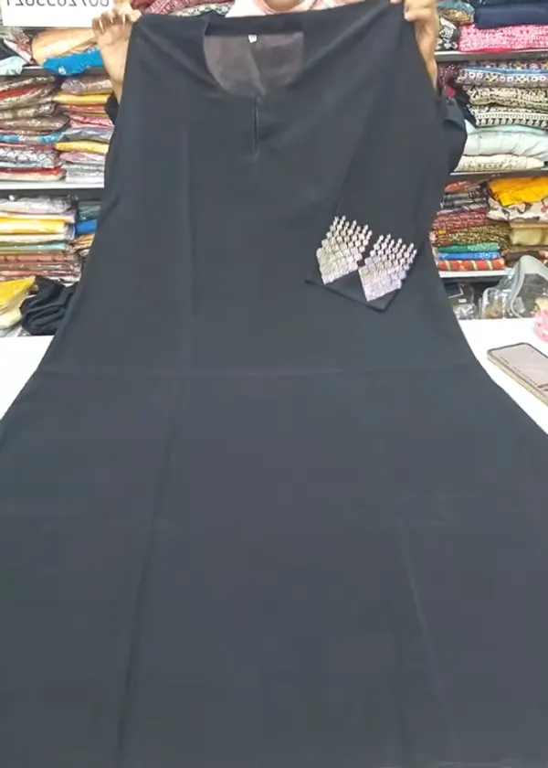 Premium Almas Fabric Burkha | BK58